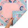 Sunday Sherbert Double-Sided Leatherette Mahjong Mat 31.5" x 31.5"