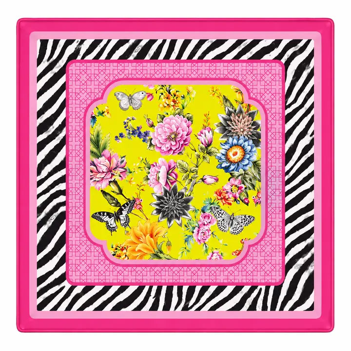 Pink Zebra in Bloom Mat